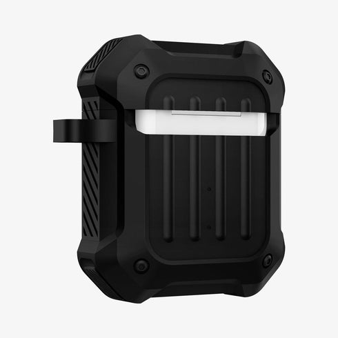 ASD00537 - Apple AirPods Pro Case Tough Armor in black showing the front